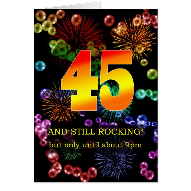 45th Birthday Still Rocking (Front)