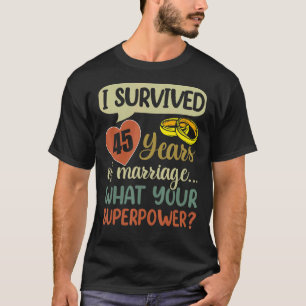 45th Marriage Anniversary Couples I Survived 45 Y T-Shirt