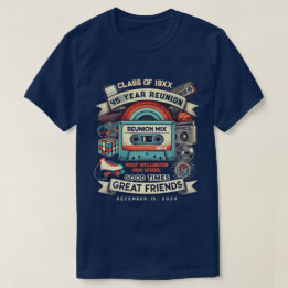 45th Reunion Retro 80s Pop Culture Class of [Year] T-Shirt