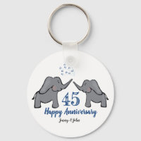 45th sapphire wedding anniversary elephant