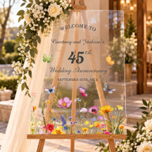 45th Sapphire Wildflowers Wedding Anniversary 