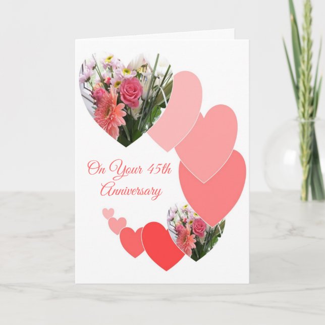 45th Wedding Anniversary Card (Front)