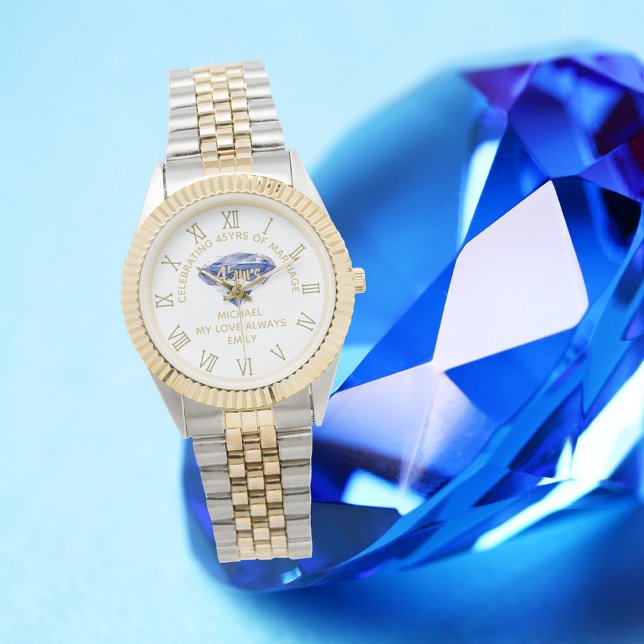45th Wedding Anniversary Husband - Commemorative Watch (Creator Uploaded)