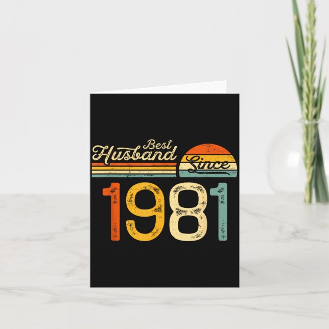 45th Wedding Anniversary Husband Since Artwork Card (Front)