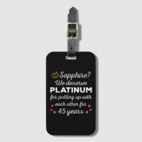 45th Wedding Anniversary I - Sapphire Funny Couple