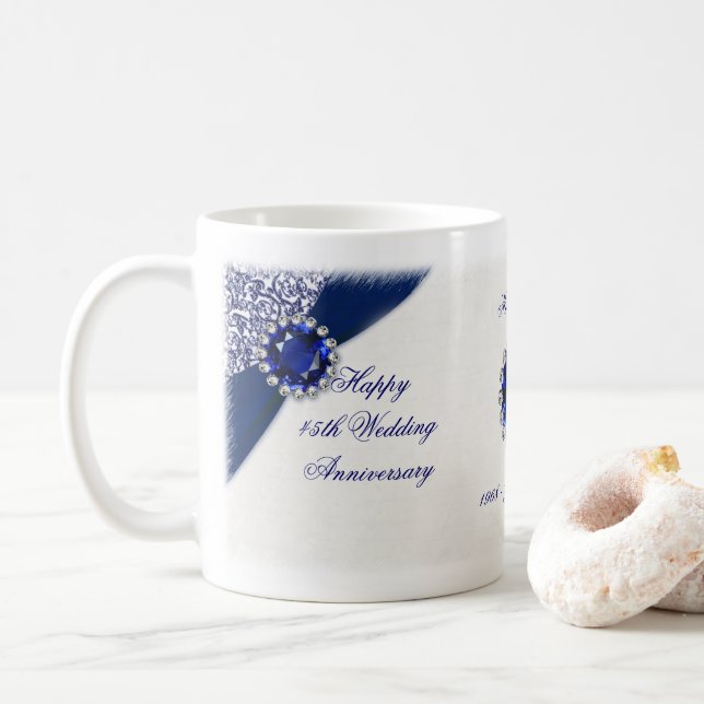 45th Wedding Anniversary Mug (With Donut)