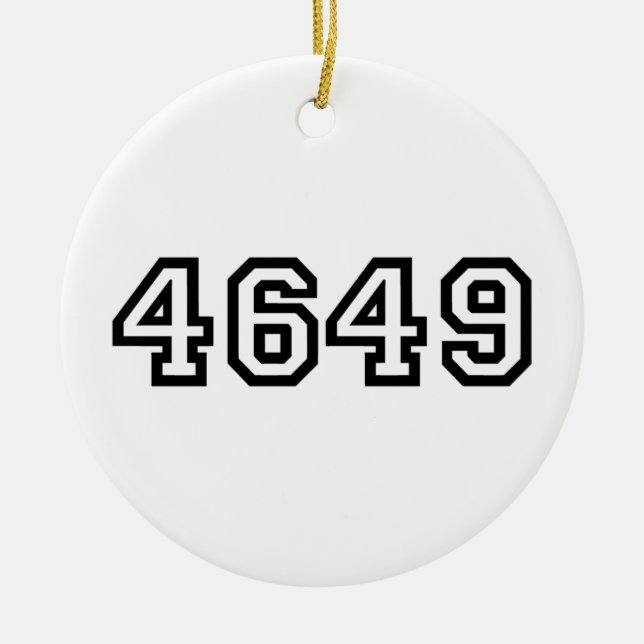 4649 Japanese Slang Yoroshiku Ceramic Ornament (Front)