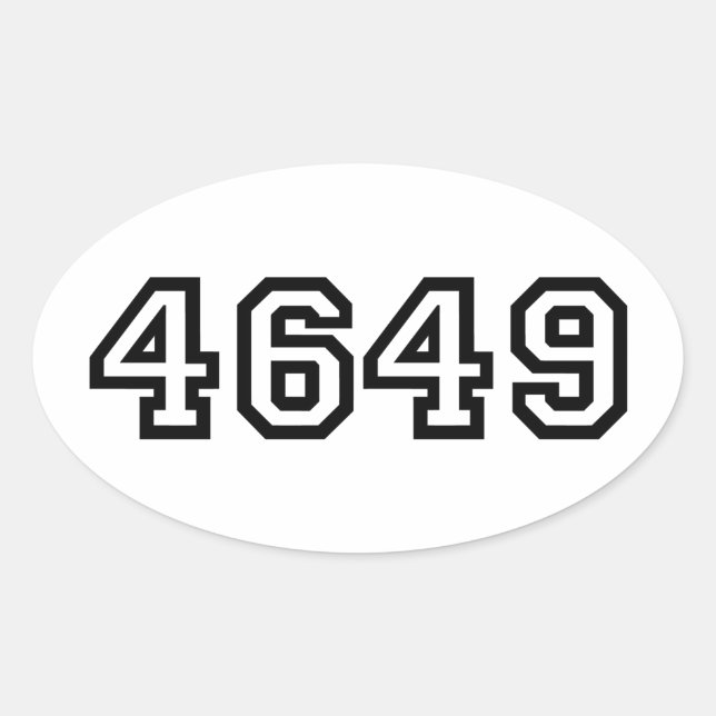4649 Japanese Slang Yoroshiku Oval Sticker (Front)