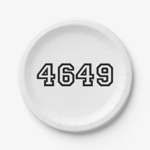 4649 Japanese Slang Yoroshiku Paper Plate