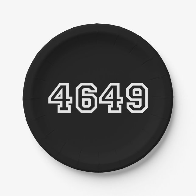 4649 Japanese Slang Yoroshiku Paper Plate (Front)