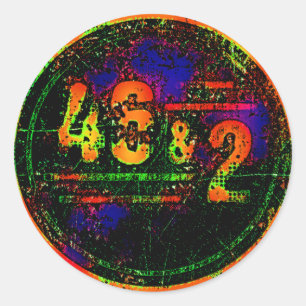 46 & 2 CLASSIC ROUND STICKER
