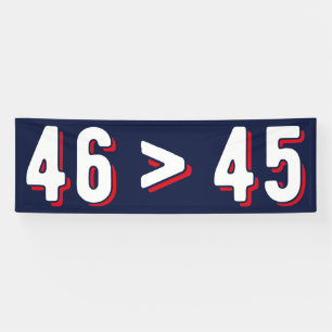 46 > 45 - Trump Lost Biden Won II Banner