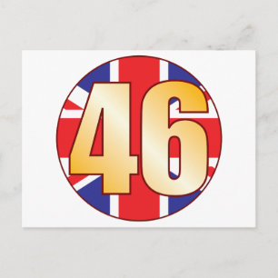 46 UK Gold Postcard
