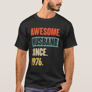 46 Wedding Aniversary Gift Him - Awesome Husband S T-Shirt