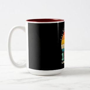 46 Year Old 1977 Vintage Women 46th Birthday Gift Two-Tone Coffee Mug