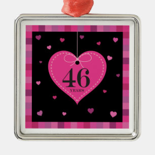 46th Anniversary Heart Ornament