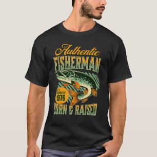 46th Birthday Fisherman 46 Years Old Fishing Since T-Shirt