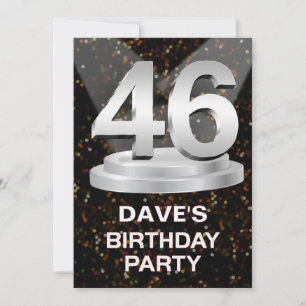46th Birthday Party Invitation Add a Name