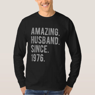 46th Wedding Aniversary For Him Amazing Husband S T-Shirt