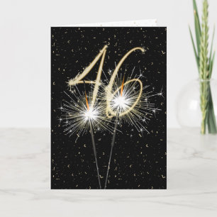 46th wedding anniversary sparklers card