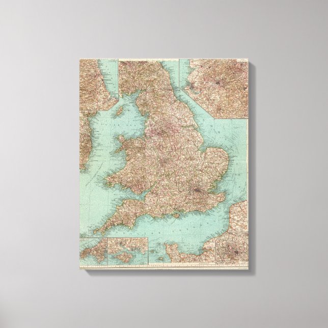 4748 Inghilterra, Galles Canvas Print (Front)