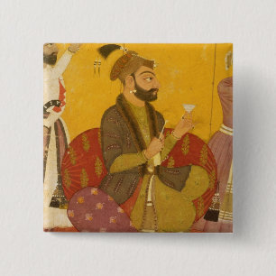 47.110/359 Gosain Narayan takes poison in the pres 2 Inch Square Button