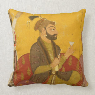 47.110/359 Gosain Narayan takes poison in the pres Throw Pillow