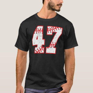 47 Birthday Baseball Theme Bday Party Celebration T-Shirt
