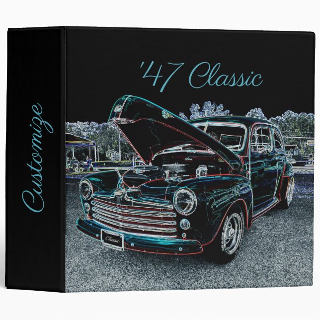 '47 Classeur automobile classique (Devant/Côté)