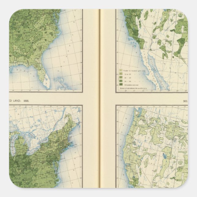 47 Corn 1890 Square Sticker (Front)