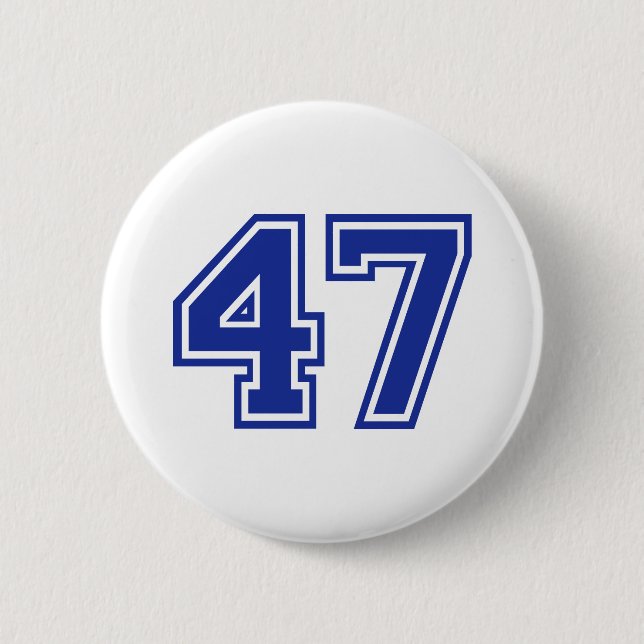 47 - number 2 inch round button (Front)