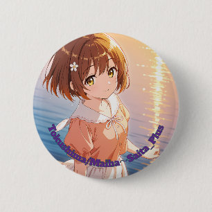 47_Plus 徳島 舞羽 - Tokushima Maiha 2 Inch Round Button
