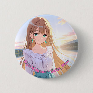 47_Plus 滋賀 湖羽 - Shiga Kohane 2 Inch Round Button