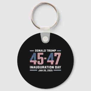 47 President Donald Trump Inauguration Day 2025 Keychain