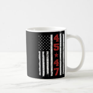 47 Trump Vintage Usa Flag 2024 President Election Coffee Mug