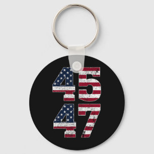47 We The People 2024 Stand With American Flag Keychain