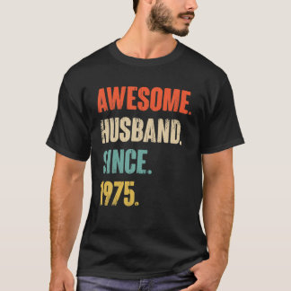 47 Wedding Aniversary Gift Him - Awesome Husband S T-Shirt