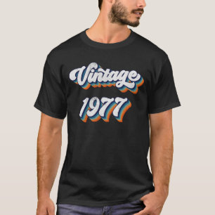 47 Year Old Gift Men Women Vintage 1977 47th Birth T-Shirt