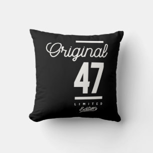 47 Years Old - 47th Birthday Funny Gift Throw Pillow