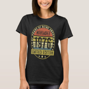 47 Years Old Vintage November 1976 47th Birthday T-Shirt