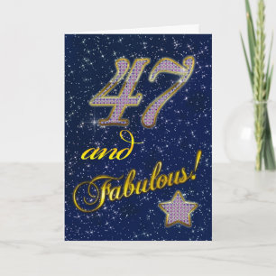 47e fête d'anniversaire Invitation