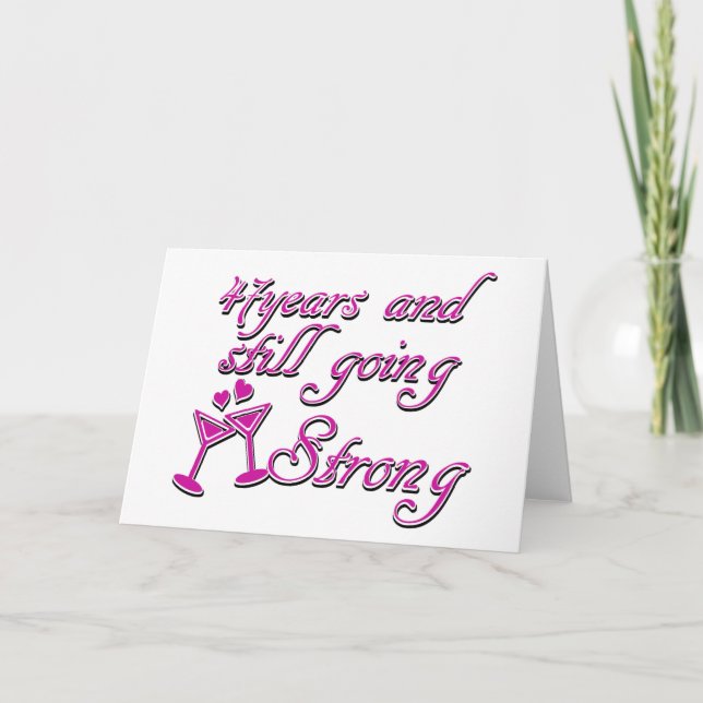 47th Anniversary designs Card (Front)