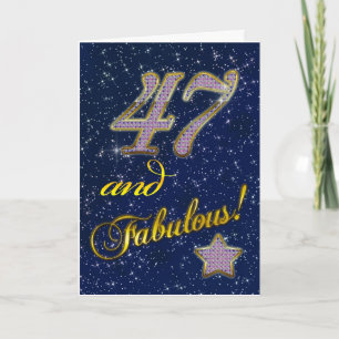 47th birthday for someone Fabulous Card