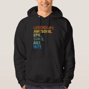 47th Birthday Men Women Awesome Epic Since Born in Hoodie