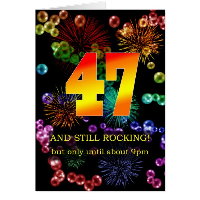 47th Birthday Still Rocking (Front)