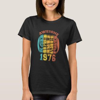 47th Birthday Vintage 1976 Retro 47 Years old Guit T-Shirt
