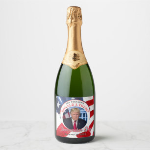 47th President Donald J. Trump Inauguration Day Sparkling Wine Label