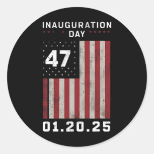 47th President Donald Trump Inauguration 2025 Trum Classic Round Sticker