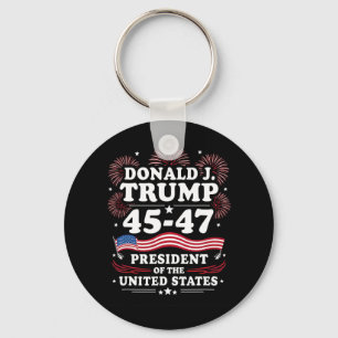 47th President Donald Trump Inauguration Day 1  Keychain