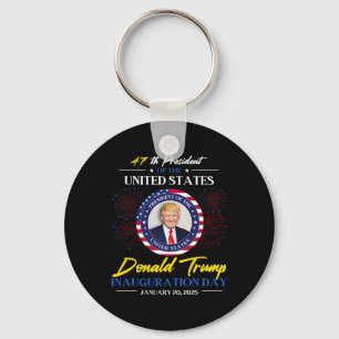 47th President Donald Trump Inauguration Day 2025 Keychain